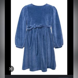 Paade Mode 2T blue velvet dress.
